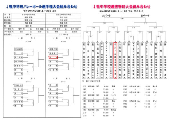 選手権・組み合わせのサムネイル