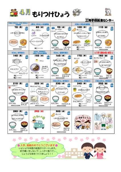 R７.４月給食センターもりつけのサムネイル