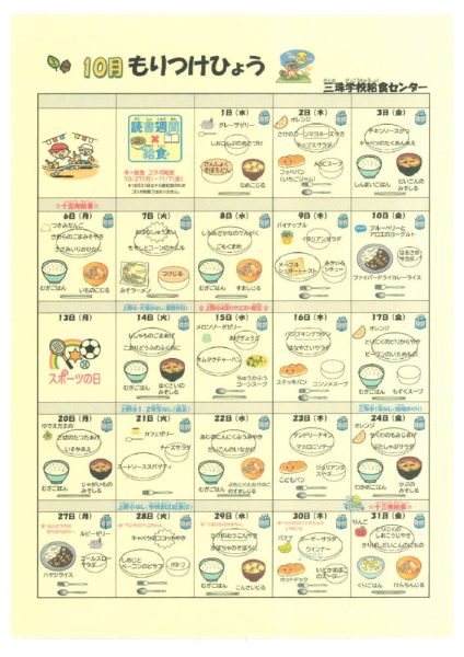 R7１０月給食センターもりつけのサムネイル